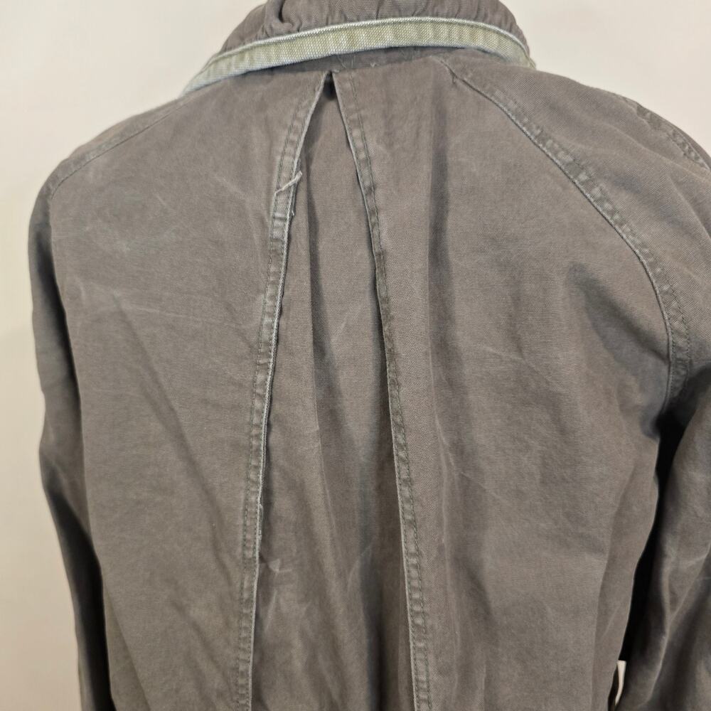 Women's Free People Green Full Zip Military Jacket Coat | Size Large - Picture 10 of 12